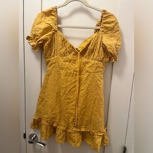 NWT Sunday Yellow Sundress - no size fits like a 4-6